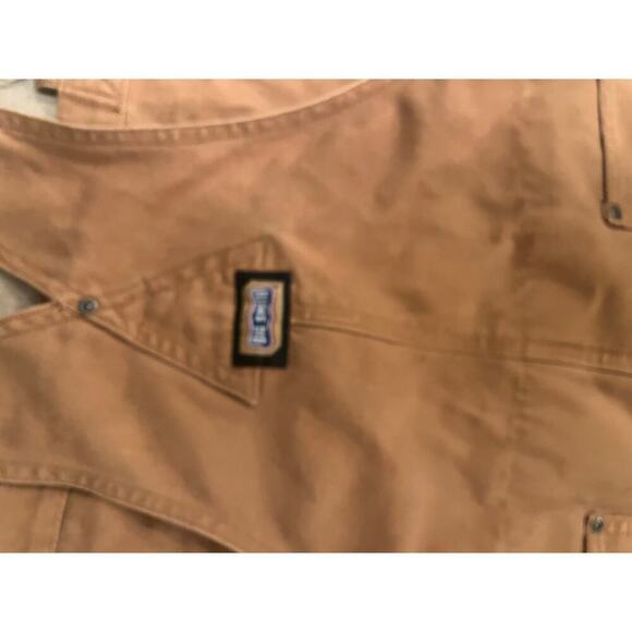 Big Smith Overalls Mens XL 42-44 Brown Work Bibs Mechanic Farming Chore Barn - Picture 9 of 11